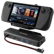 Steam Deck Dock, WAVLINK 6-in-1 Docking Station for Steam Deck/ROG Ally with 4K 