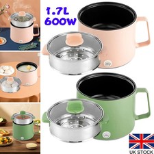Mini Electric Cooker Dual Power Cooking For 1-2 Person Non-Stick Hot Pot Steamer