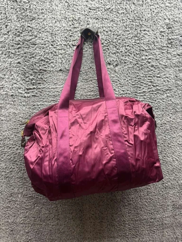 Bric's X-Colección Fin de Semana Equipaje de Viaje Cartera Bolso de Lona Púrpura 15" x 11" Foto 2 de 4