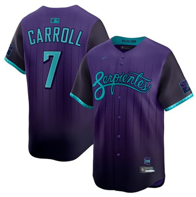 #ad #ad Men#x27;s Arizona Corbin Carroll Purple 2025 City Connect Game Jersey $42.99