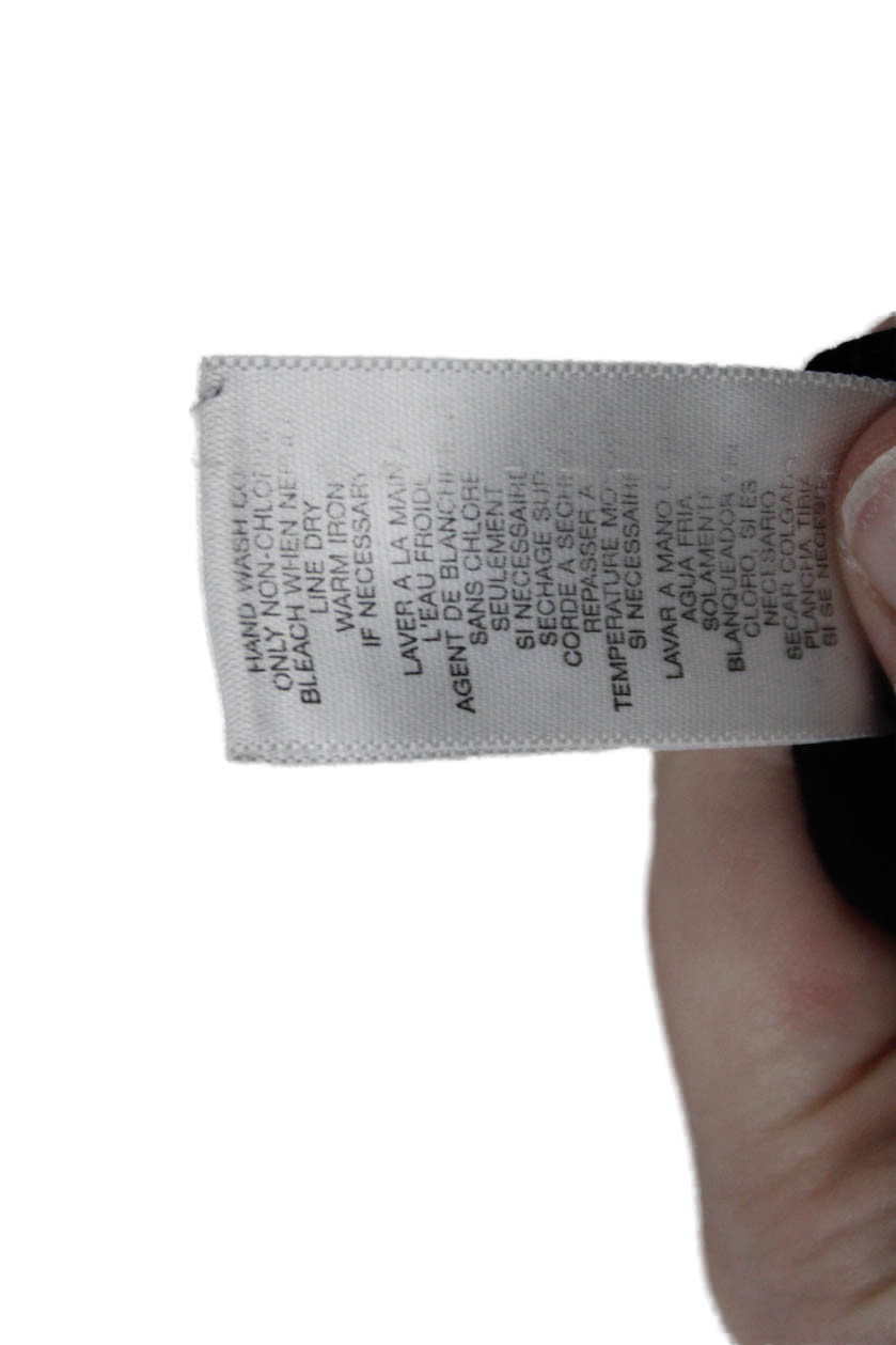 Michael Michael Kors Women's Short Sleeves Collared Button Up Shirt Black Size 6 thumbnail 5