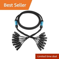 YYTCG 8-Channel XLR Snake Cable 50 ft