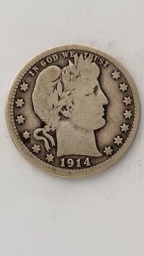 1914-P United States Barber Head Quarter