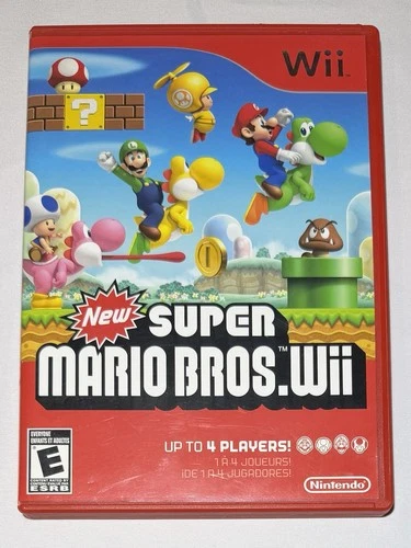 New Super Mario Bros. Wii (Nintendo Wii, 2009) Tested Complete With Manual