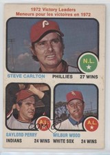 1973 O-Pee-Chee League Leaders Steve Carlton Gaylord Perry Wilbur Wood HOF 0ll