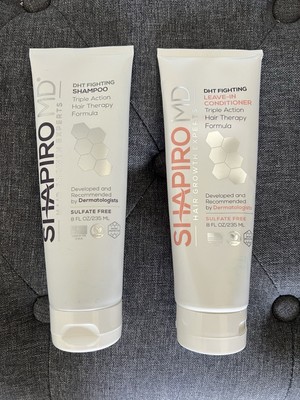 Shapiro MD Hair Loss Shampoo & Leave in Conditioner 8oz each DHT Blockers