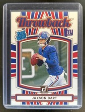 2025 Panini Donruss Jaxson Dart Rated Throwback RC #41 Giants Rookie