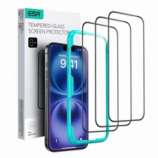 Ultra-Tough Tempered Glass Screen Protector - Full Coverage 3 Pack