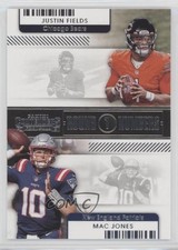 2021 Panini Contenders Round Numbers Justin Fields Mac Jones #RN-JFI 00jz