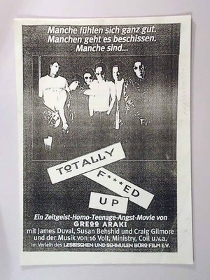Totally F***ed Up - Gregg Araki - James Duval - Susan Behshid - Presseheft