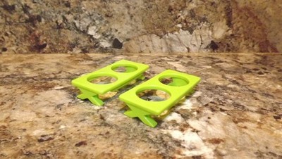 Vintage Fisher Price Little People Lime Green Picnic Bench #916 #992