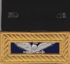 Civil War Staff Colonel Non Regulation Dark Blue Shoulder Boards w/Frock Clip