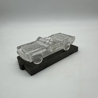 Vintage Hofbauer Lead Crystal Car Dish West Germany 24% PbO Convertible Model
