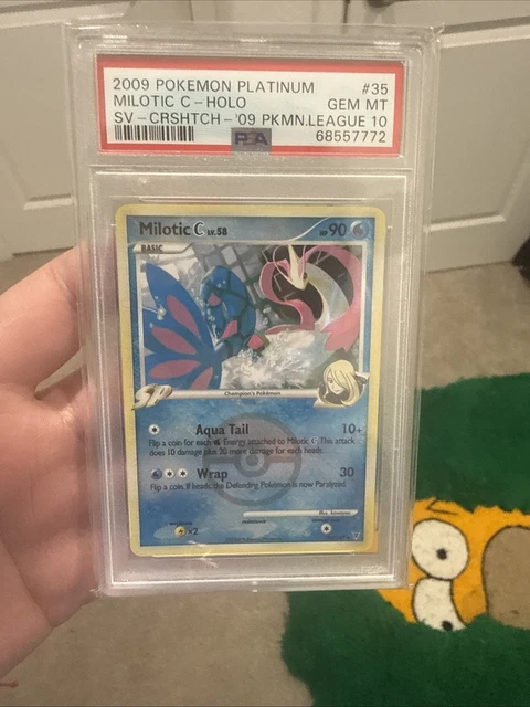 PSA 10 Pokemon Milotic C Holo Supreme Victors 35/147 Crosshatch 2009 PM League