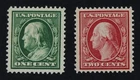 CKStamps: US Stamps Collection Scott#331 332 1c 2c Mint LH OG
