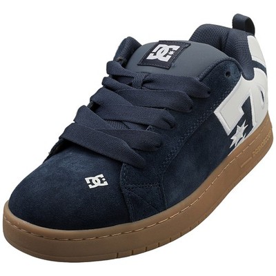 DC Shoes Court Graffik Se Mens Skate Sneakers in Navy White