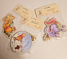 Classic Winnie the Pooh Christmas Ornaments 3 package of 3 package Disney New