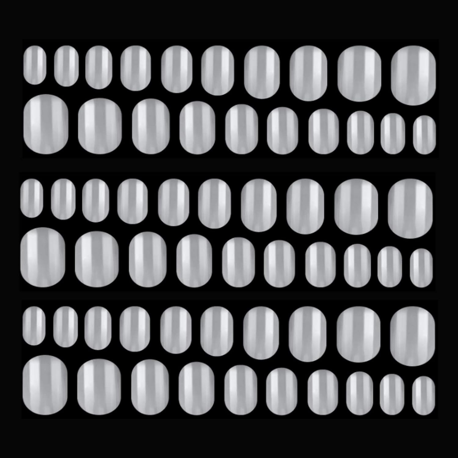 Kalolary 600pcs Kids False Nail, Children Natural Acrylic Nail Tips Full Cover