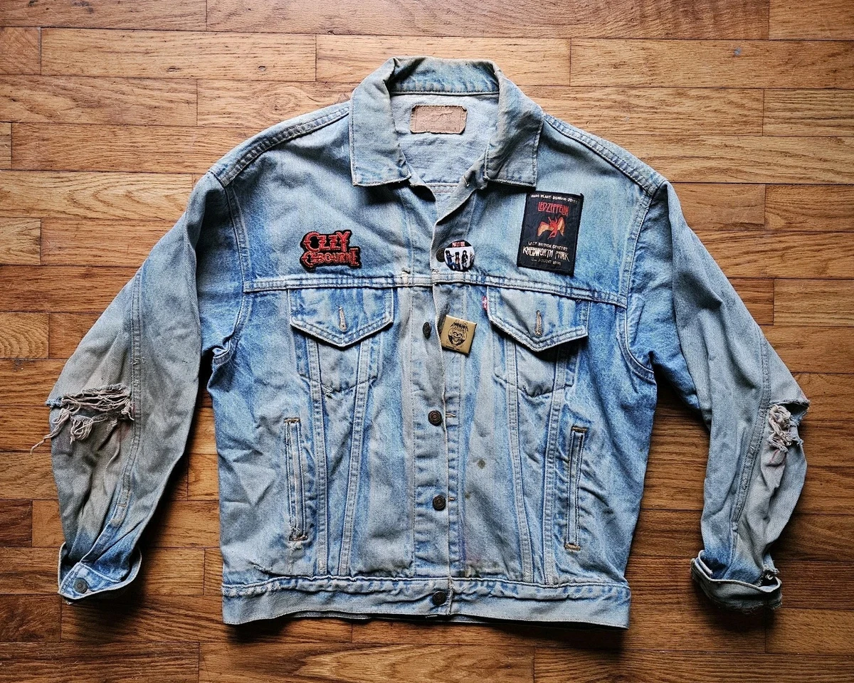 Denim Punk 1980s Vintage Outerwear Coats & Jackets for Men for