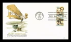 DR JIM STAMPS US COVER WRIGHT BROTHERS AVIATION PIONEERS AIR MAIL FDC FLEETWOOD