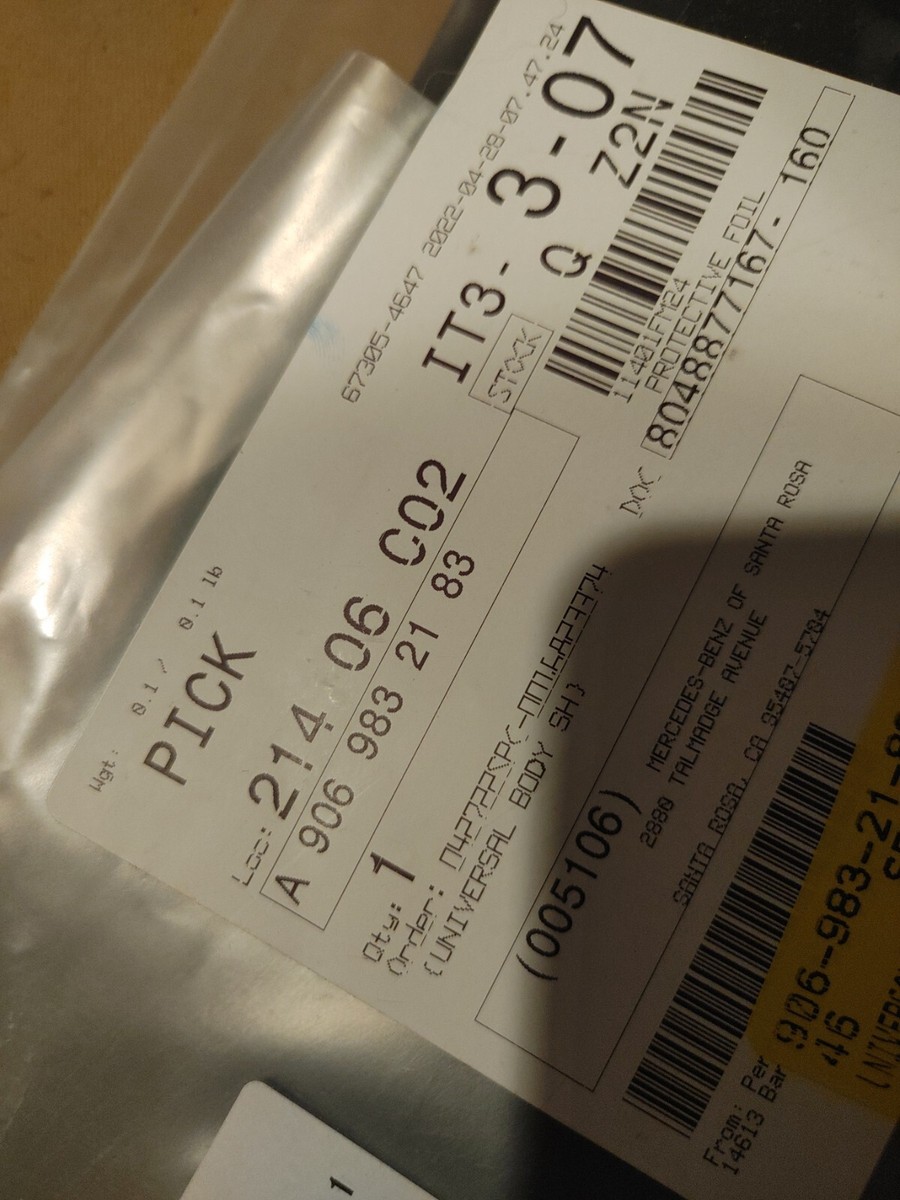 9069832183 - PROTECTIVE FOIL - Mercedes-Benz | eBay
