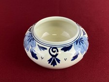 Niederländische Schale aus Keramik, handbemalt. Ohne Chips. H/D 4,5/9 cm.