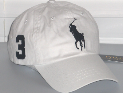 POLO RALPH LAUREN Men's Big Pony Cotton Chino Baseball Ball Cap