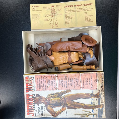 1967 Marx Johnny West Figure w/ Box, Accessories & Paperwork - For Parts - Picture 2 of 20