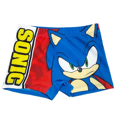Sonic The Hedgehog Kinder Badehose Badeshorts Shorts Bademode Gr 104-134