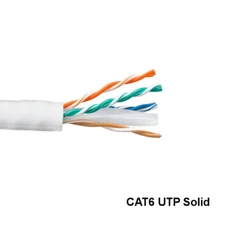 Kentek White 1000ft Cat6 UTP Solid Ethernet Bulk Cable 23AWG 550MHz Gigabit