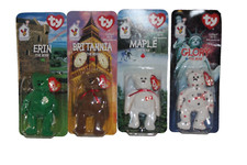 Rare McDonalds Collectable Beanie Baby TY Glory Maple Britannia Erin Bear Errors