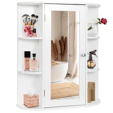 Bathroom Medicine Cabinet Wall Mounted Bathroom Storage Cabinet w/Mirror Door