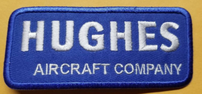 Embroidered Hughes Aircraft Patch approx 1.5x4''