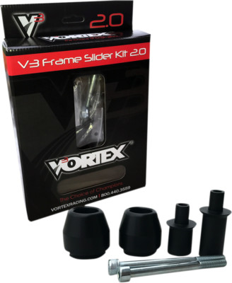 Vortex V3 Frame Sliders Black No Cut Style SR113