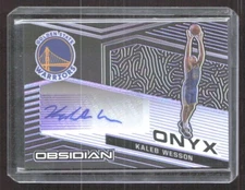 Kaleb Wesson 2020-21 Obsidian Onyx Auto Electric Etch Purple RC #ONY-KWE /75