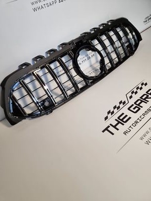 GT PANAMERICANA GRILL für MERCEDES A-KLASSE W177 18-23 VORNE SILBER AMG