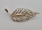 14K GOLD LEAF BROOCH PIN~3.2 GRAMS~BEAUTIFUL~NOT SCRAP — photo 5