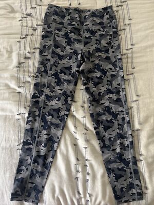 Piper Full Seat Riding Tights Medium Silicone Blue