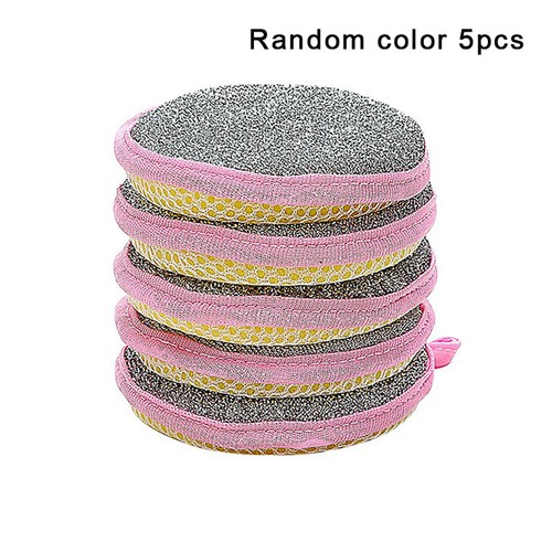 1/5PCS Double Side Dishwashing Sponge Dish Washing Brush Tableware Pan Pot Dish - Zdjęcie 11 z 14