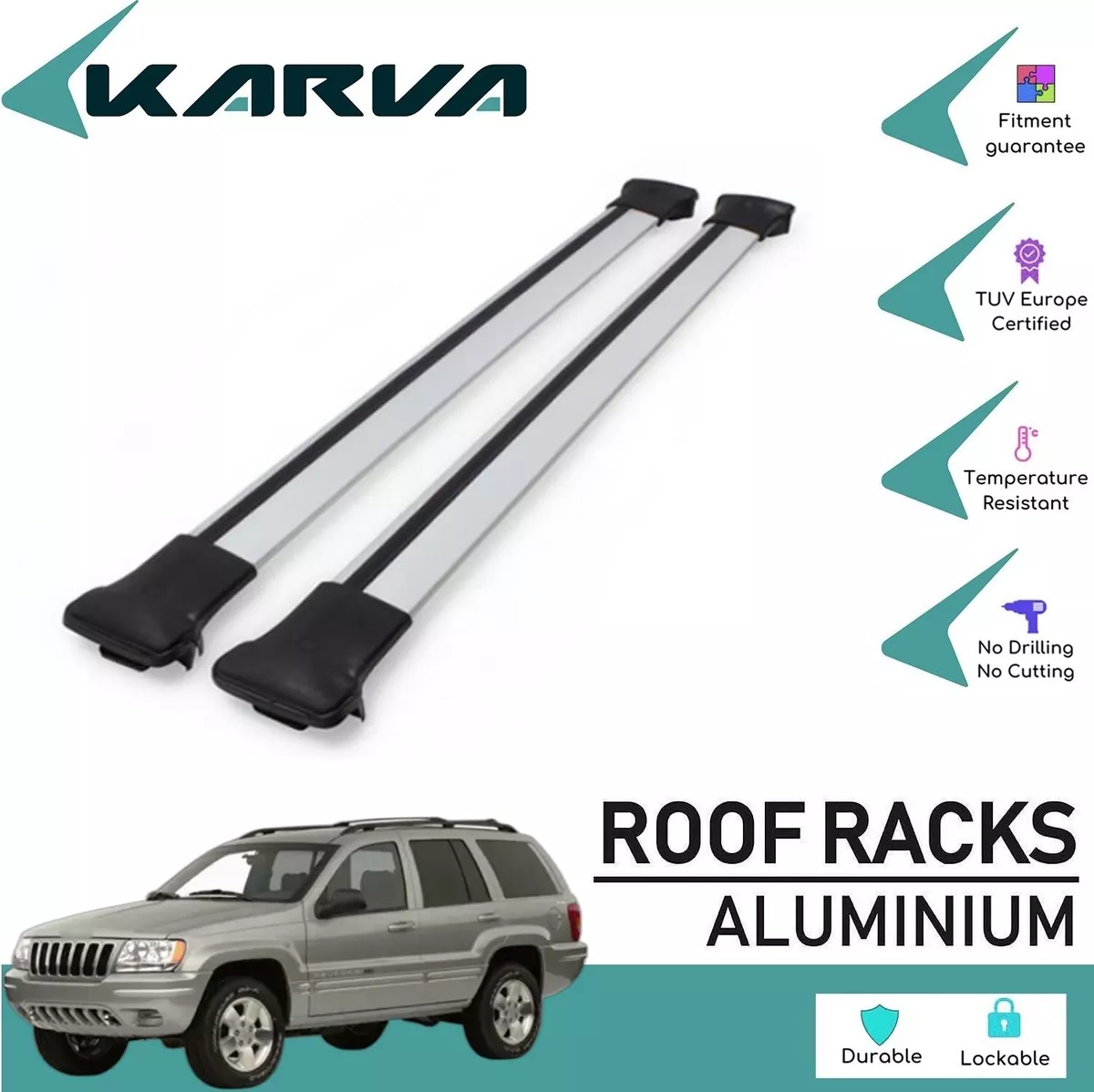 2005 jeep grand cherokee roof rack cross bars sales