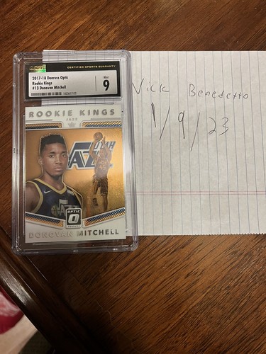 2017 Panini Donruss Basketball Press Proof Donovan Mitchell #13 CGC 9