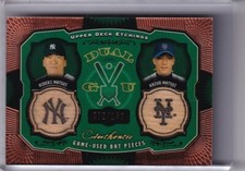 2004 UPPER DECK ETCHINGS #DE-MM HIDEKI & KAZUO MATSUI DUAL-BAT 72/150 7153