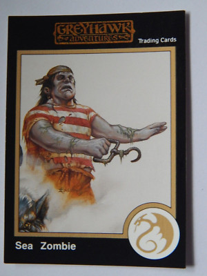 SEA ZOMBIE SELTENE 1. SERIE GOLDGRENZE AD&D 1991 TSR KARTE 300