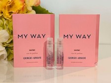 2 Giorgio Armani My Way Nectar Eau de Parfum Perfume Vial Sampler 1.2 ml Each