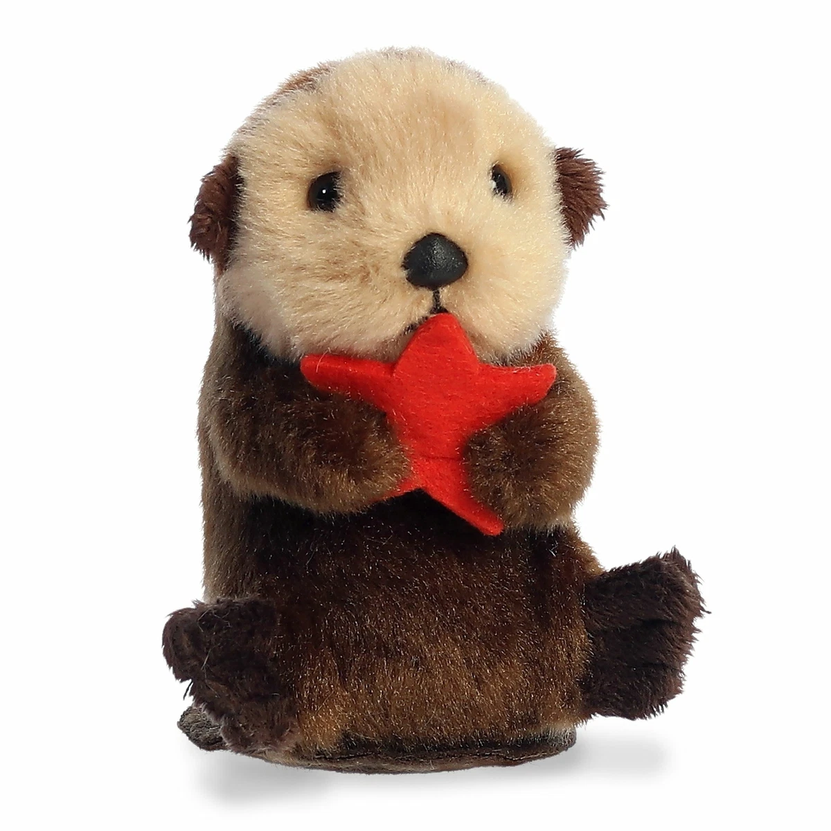 Aurora - Shoulderkins - 4.5 inch Spiffy Otter Plush, Brown