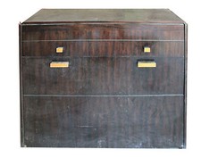 PIANO DROIT KLEIN D'ETUDE COMMODE CADRE METAL CLAVIER ESCAMOTABLE  PALISSANDRE