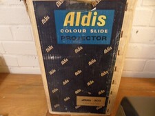 ALDIS 303 Vintage 1960s Slide Projector with Original Case & Box