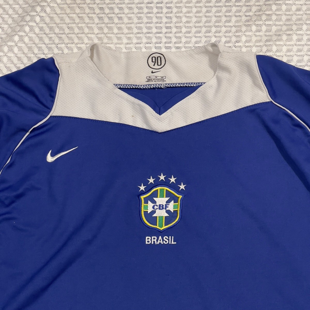 ウェア BRAZIL - 2004 () Brazil 2004 Re-Issue RONALDINHO #10 Home shirt BNWT Size M