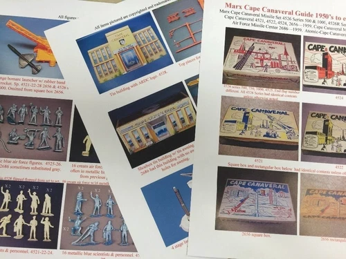Marx Cape Canaveral 1950s-early 1960s Space Playset Guide w/ Pictures