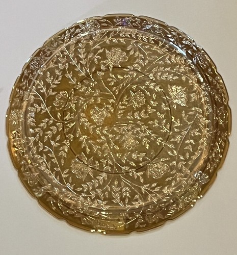 Jeanette Glass Floragold Glass Tray 13.5 Inch - Picture 4 of 4